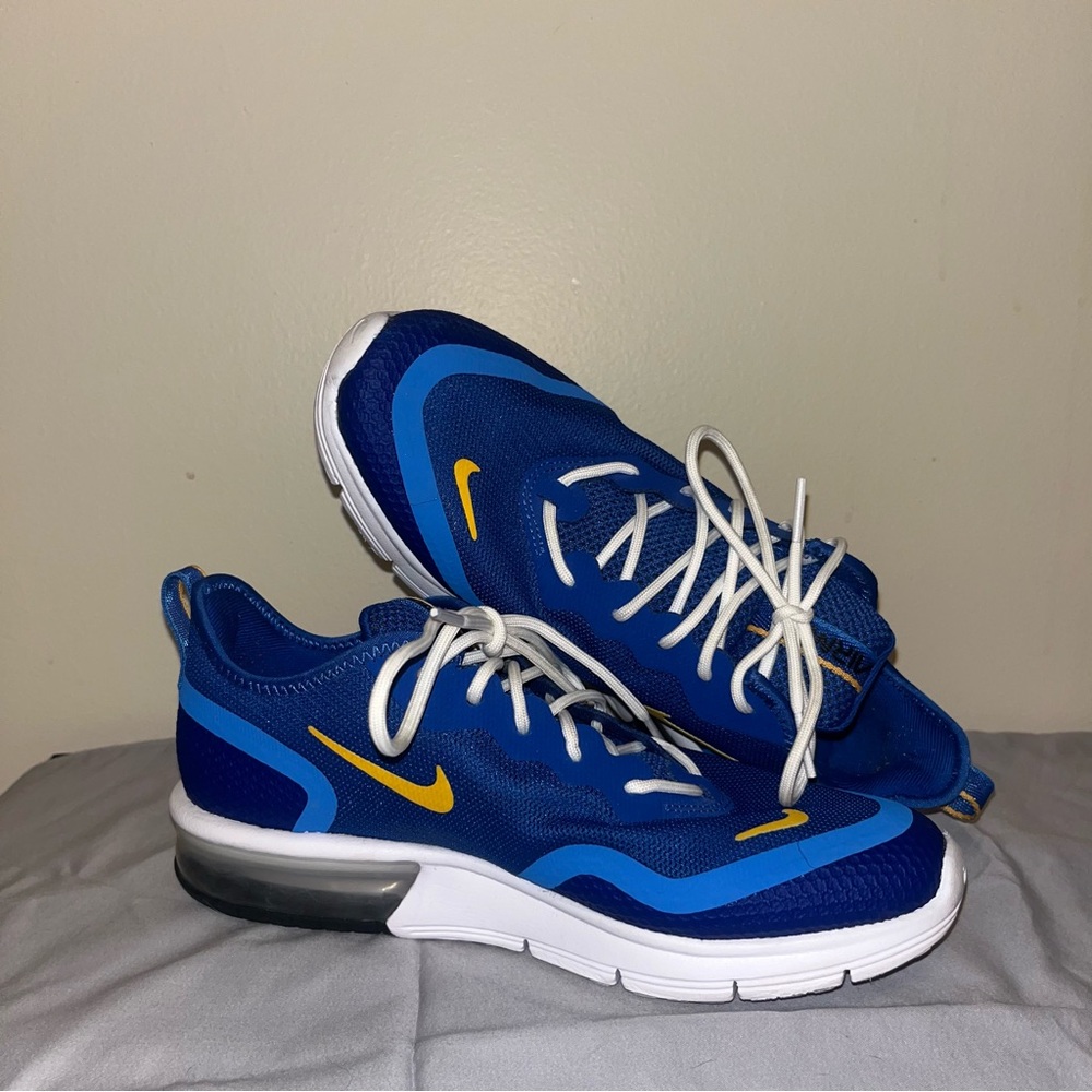 Nike AIRMAX Sneakers - Blue and Yellow